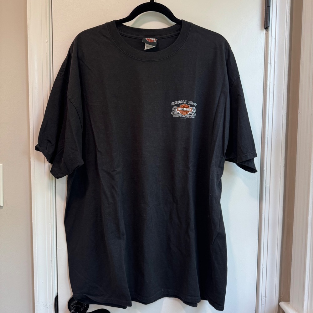 Harley-Davidson Emerald Coast Graphic Tee Fort Walton Beach Florida 2XL - Picture 3 of 6